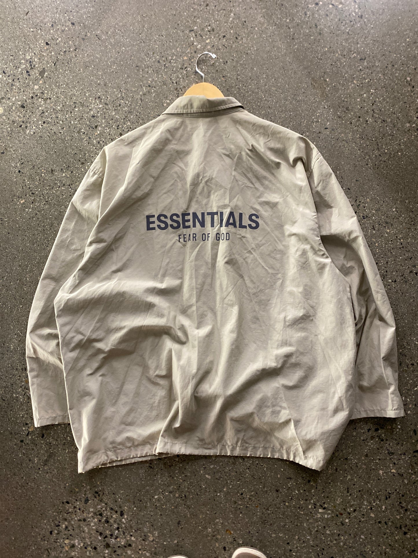 (L/XL) Essentials Fear of God Coach Jacket