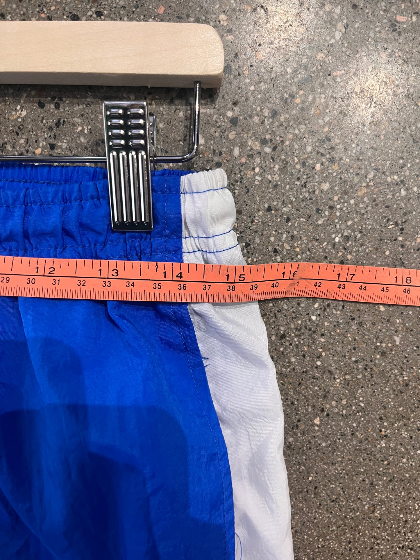 (M) 90s Nike Blue/Lime Green Windbreaker Pants