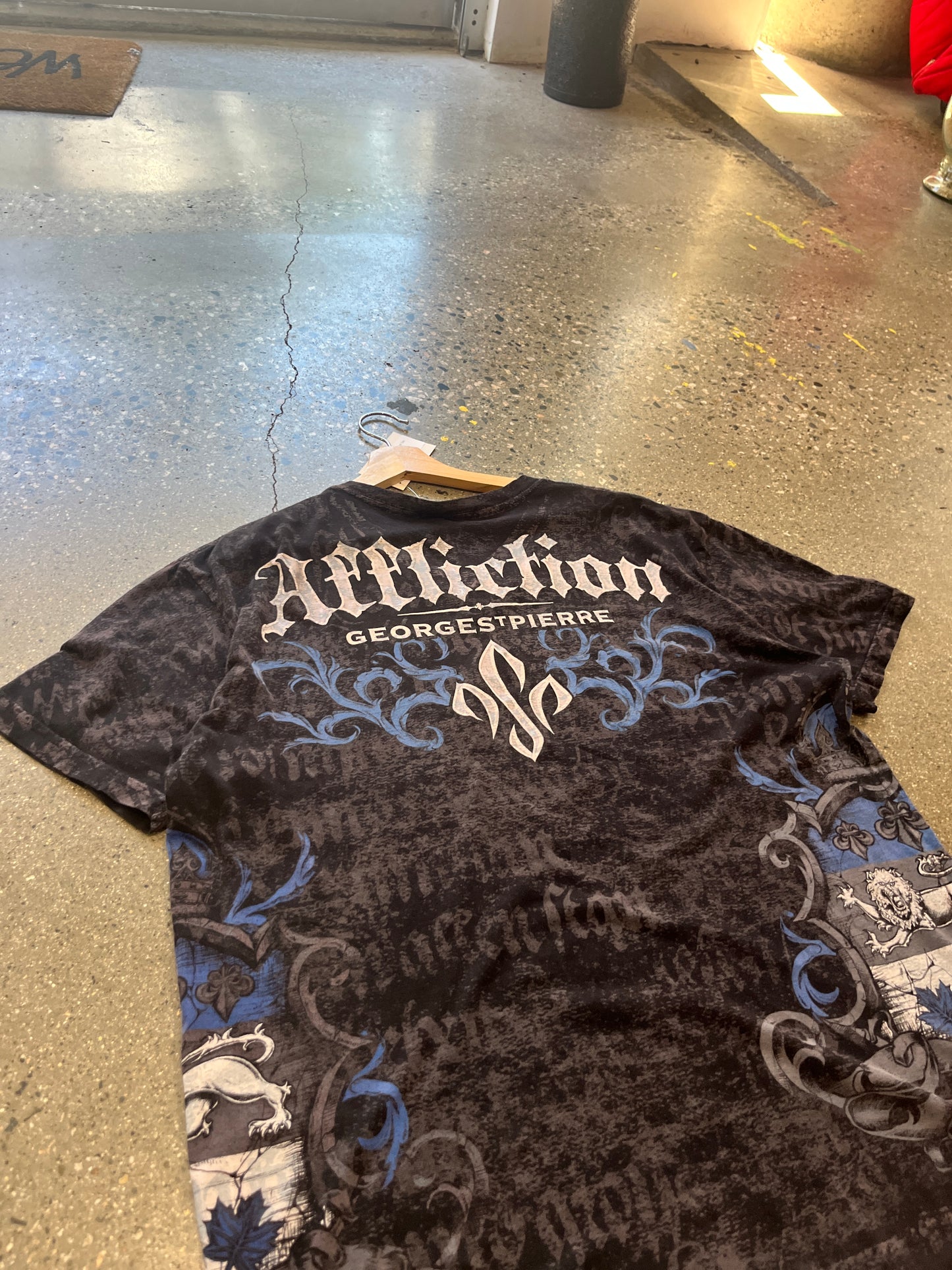 (XL) Affliction George St Pierre Rush Tee