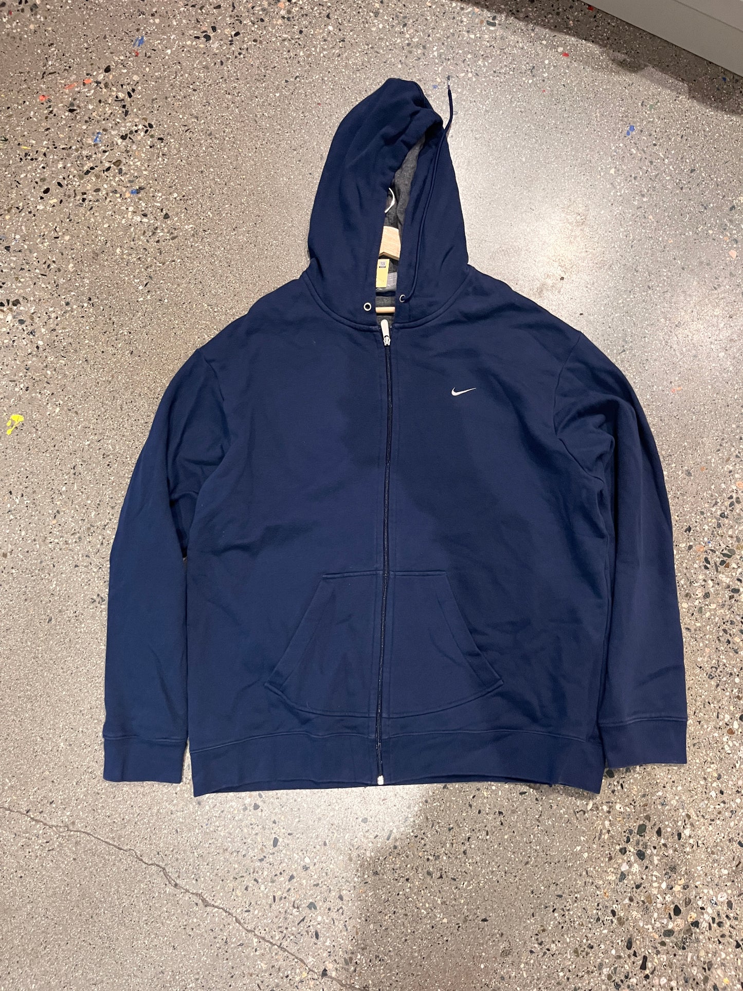 (2X) Navy Nike Zip Hoodie