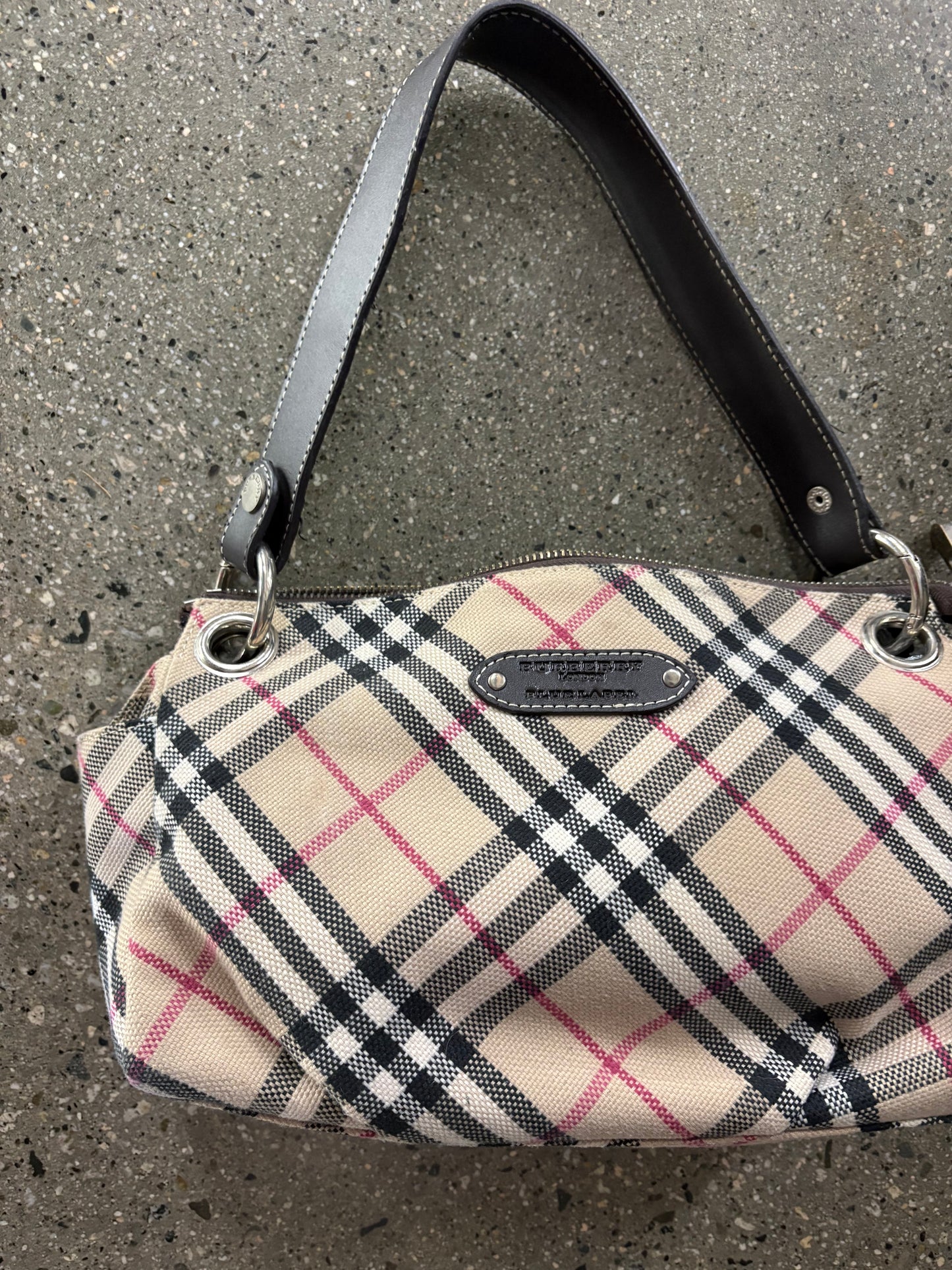 Burberry London Nova Check Canvas JPN exclusive blue label Handbag