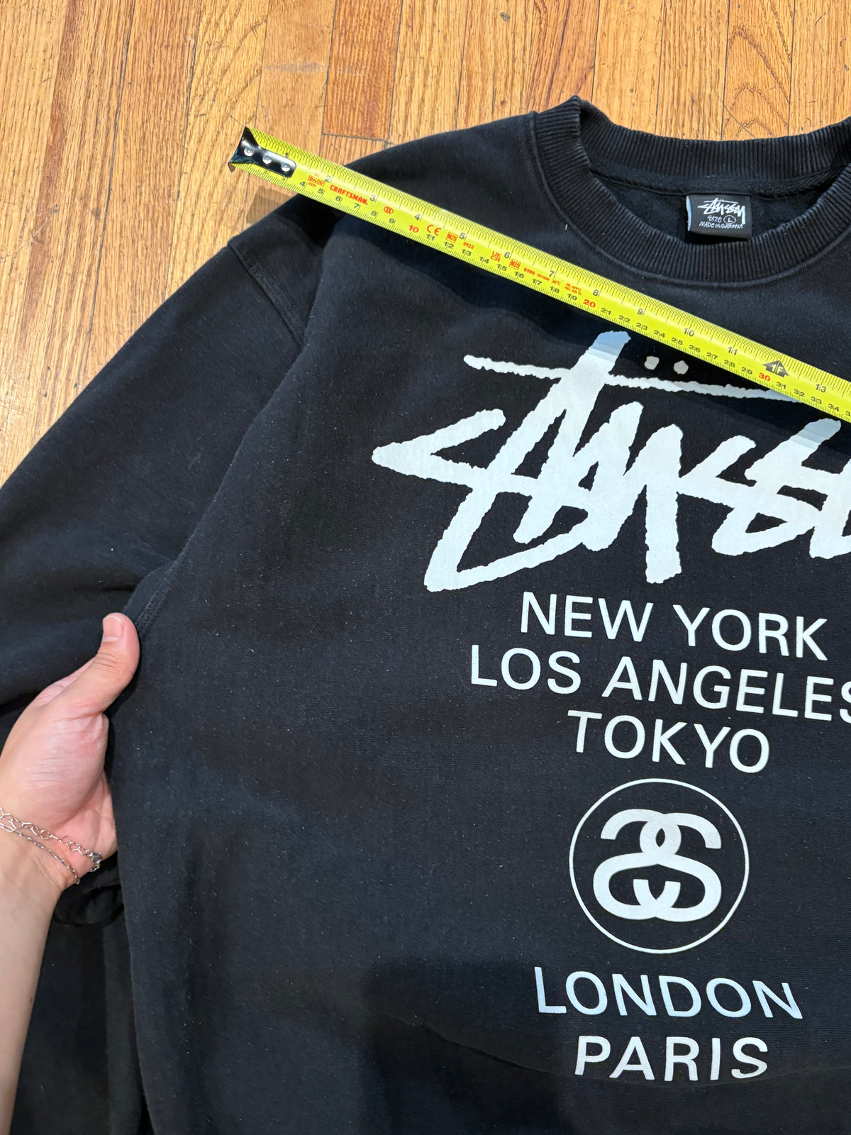 (L) Stussy Heavyweight World Tour Crewneck