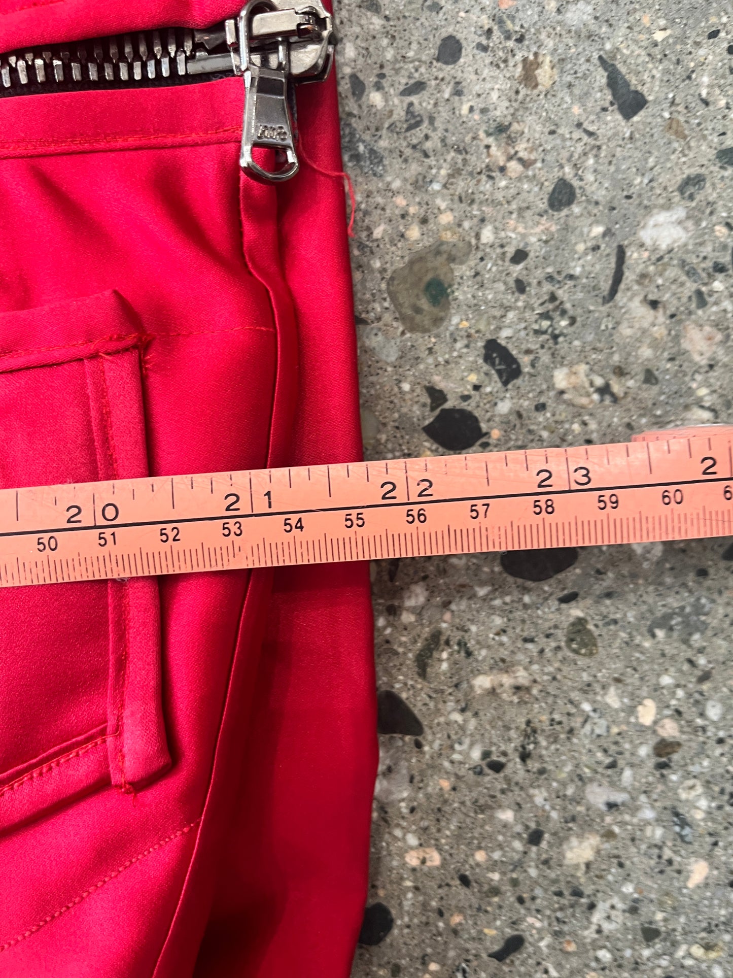 (XS) 1/1 Red Utility Vest Cropped Prada Style