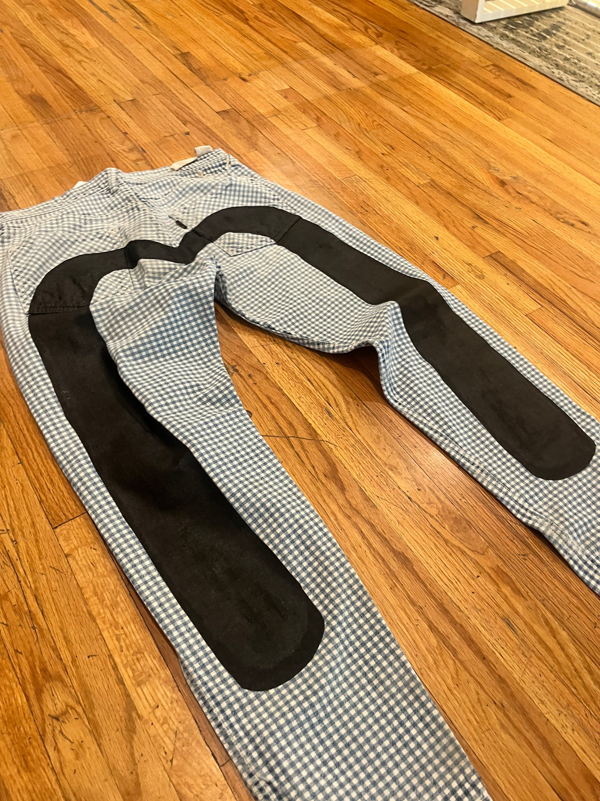 (34”) evisu Daicock Pixilated Slim Pants