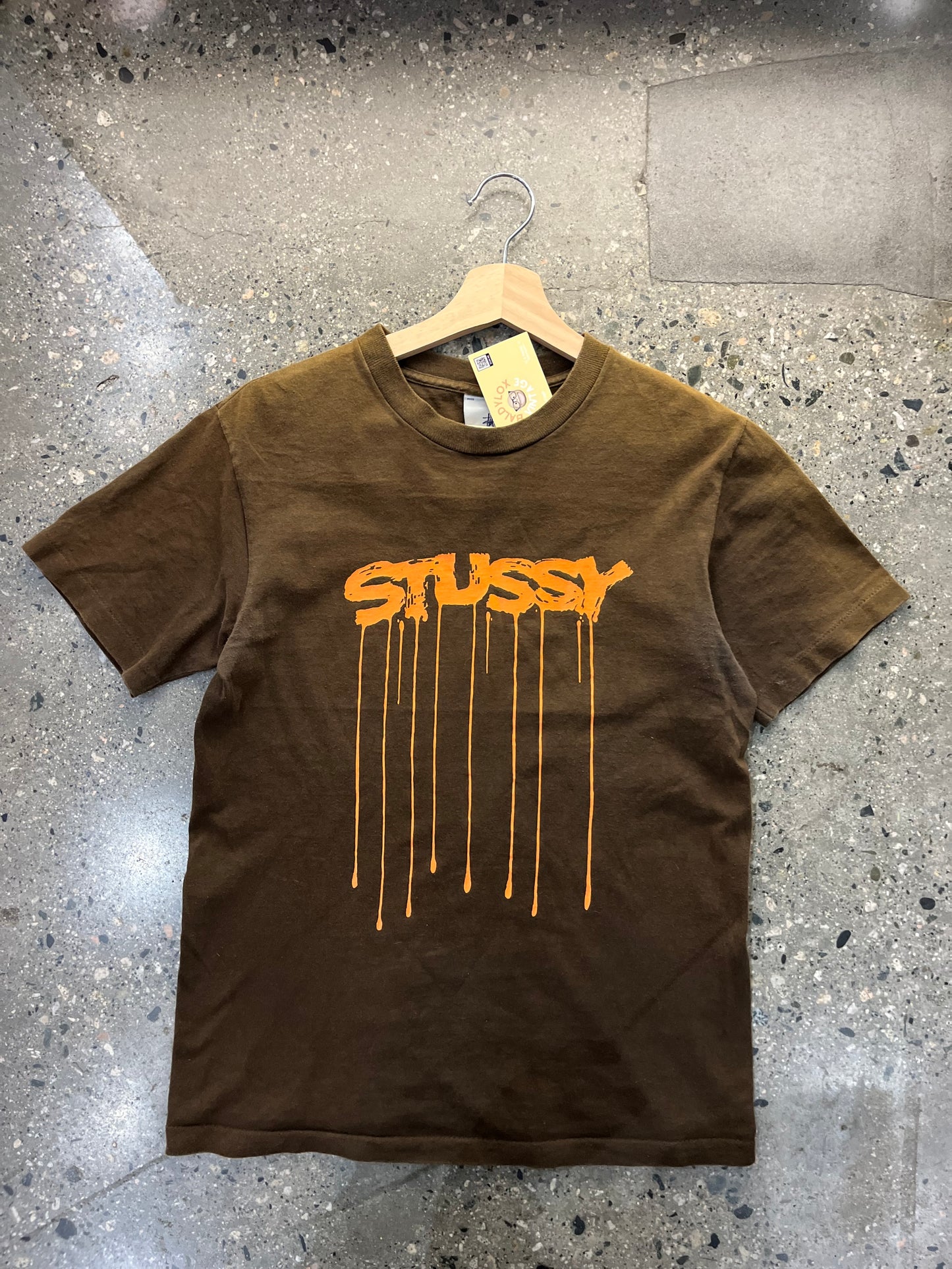 (S) 2002 Stussy Brown Drip Tee