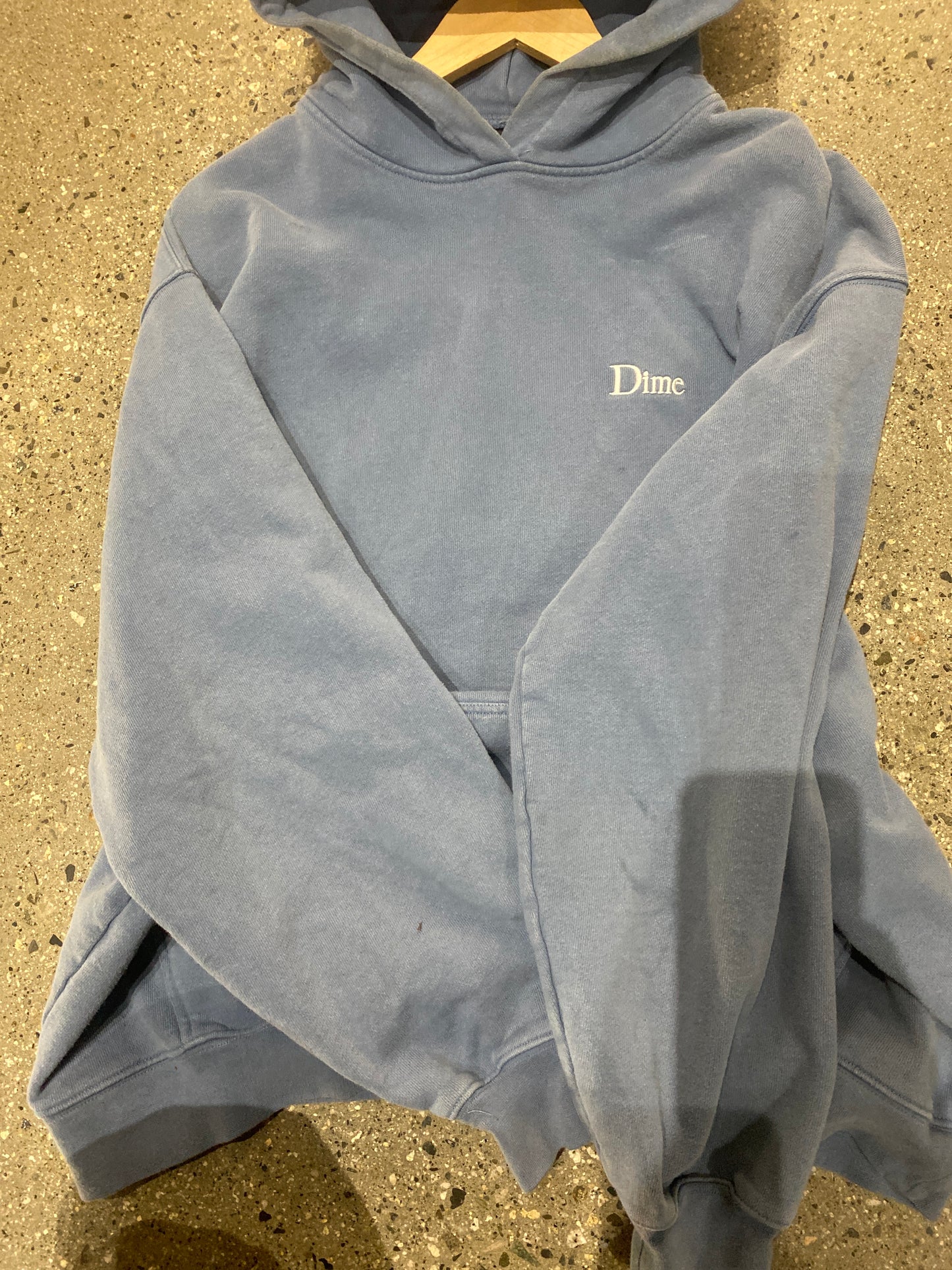 (L/XL) Dime Thick Blue Hoodie