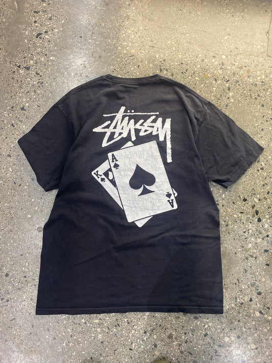 (L) Stussy Cards Tee