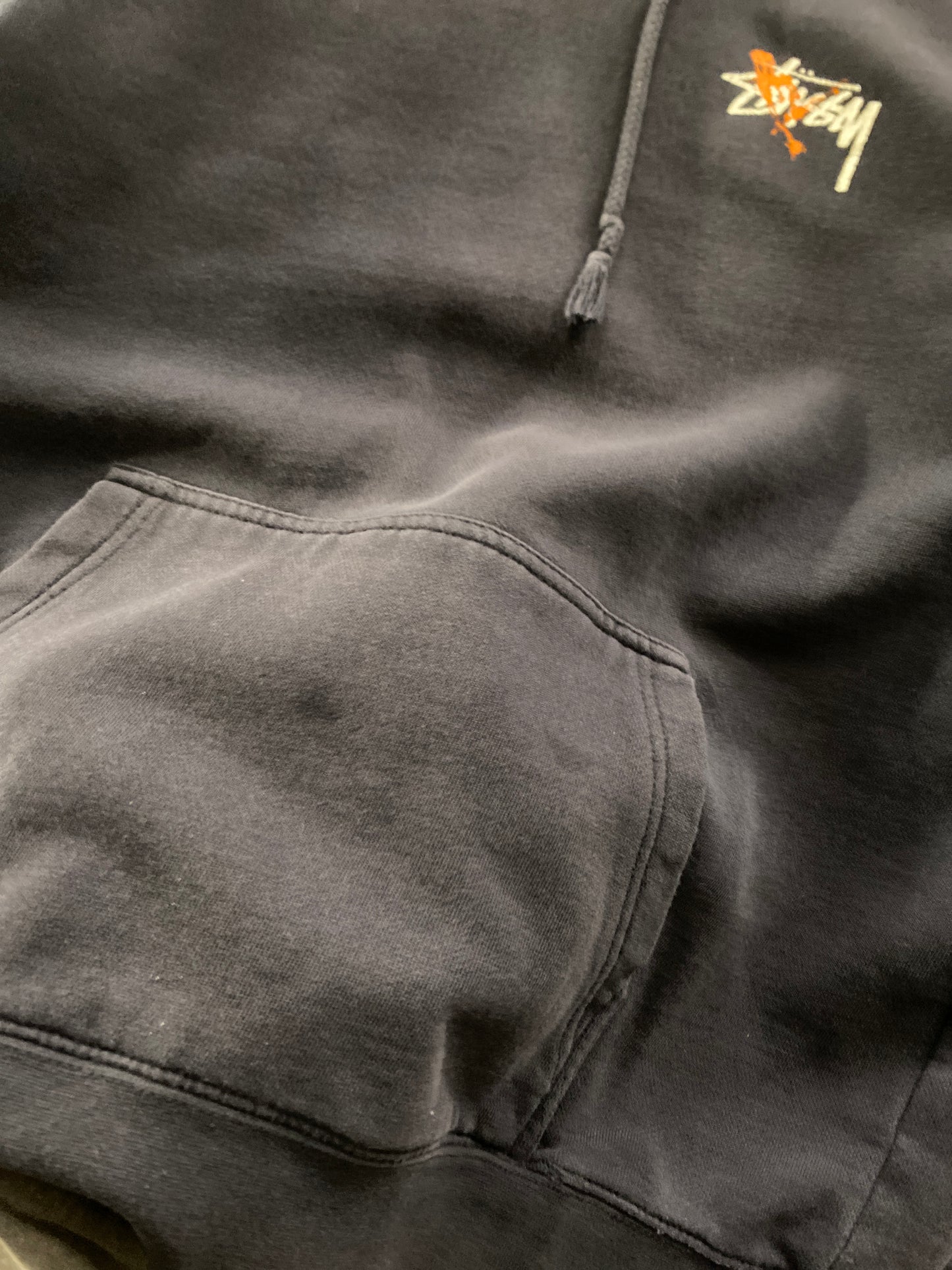 (S/M) Stussy Splatter Hoodie ( as is )