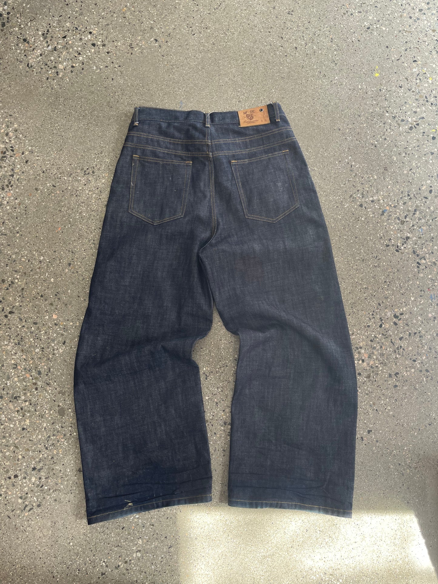 (36”) No Faith Studios Raw Selvedge Dark Denim Jeans