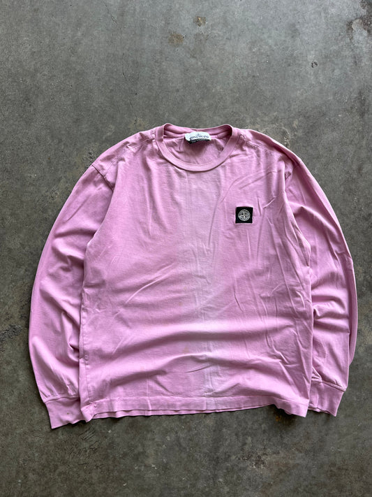(M) Stone Island Pink LS