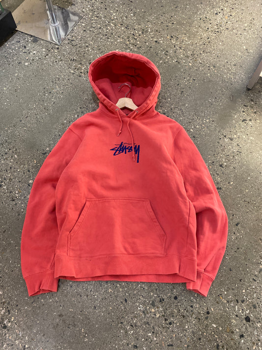 (M) Stussy Embroidery Script Hoodie
