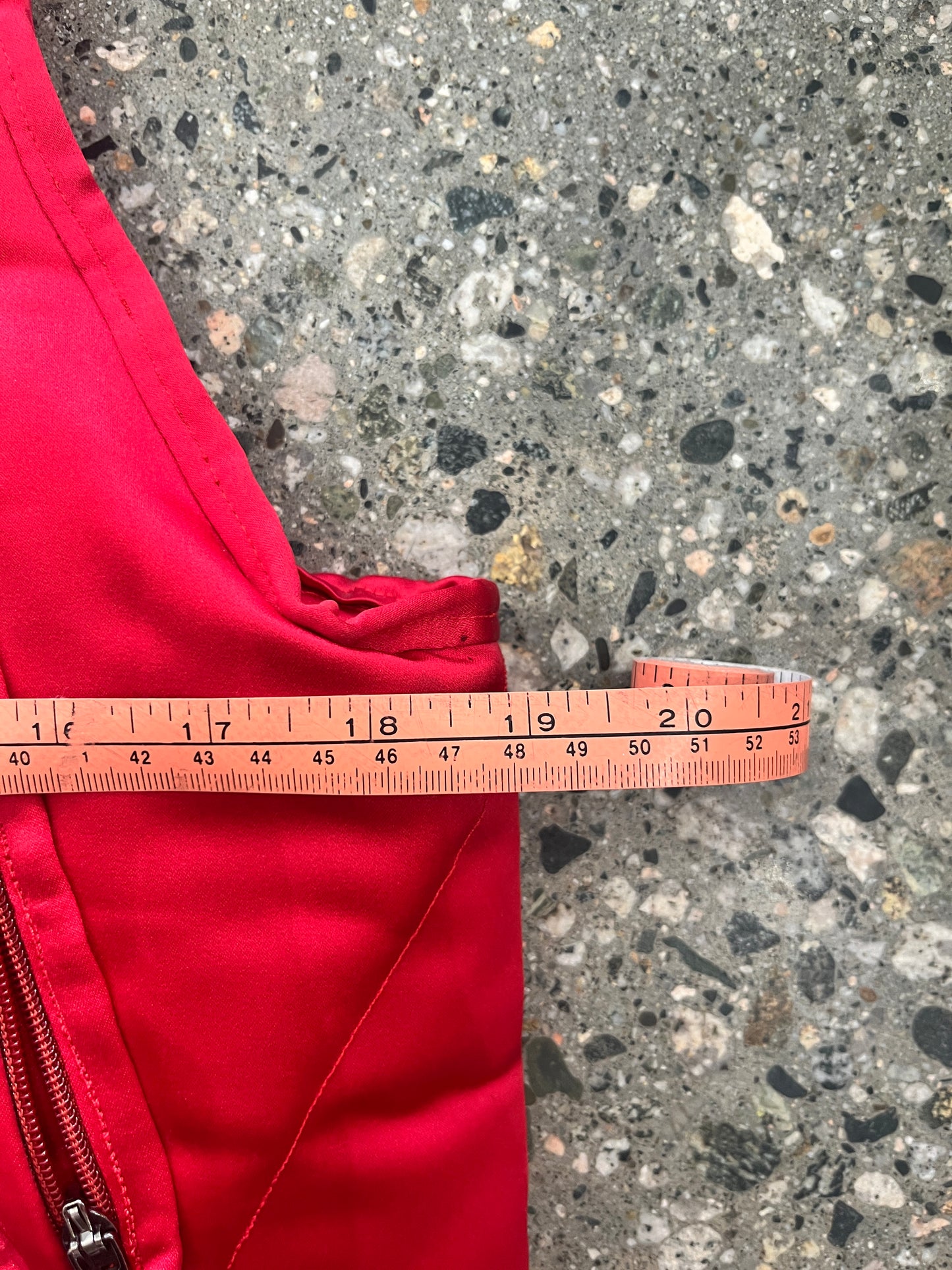 (XS) 1/1 Red Utility Vest Cropped Prada Style