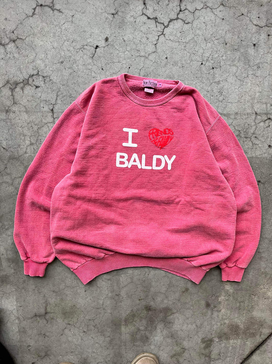 (L/XL) Baldy Friends & Fam Thick Crewneck