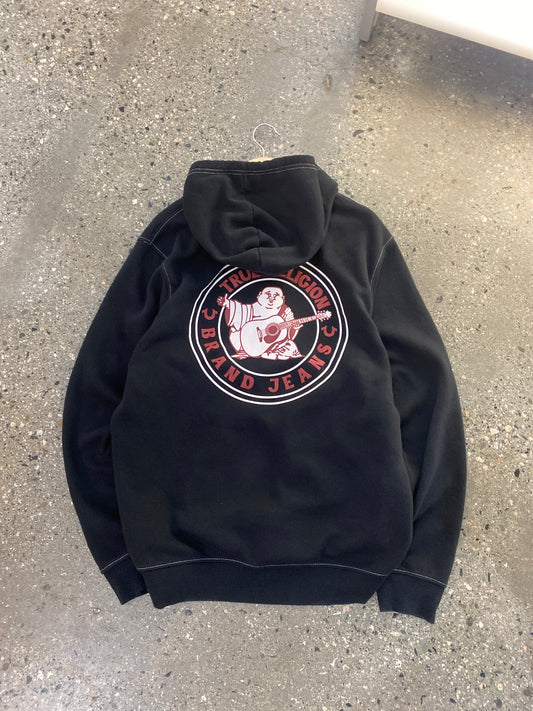 (XL) True Religion Black Zip