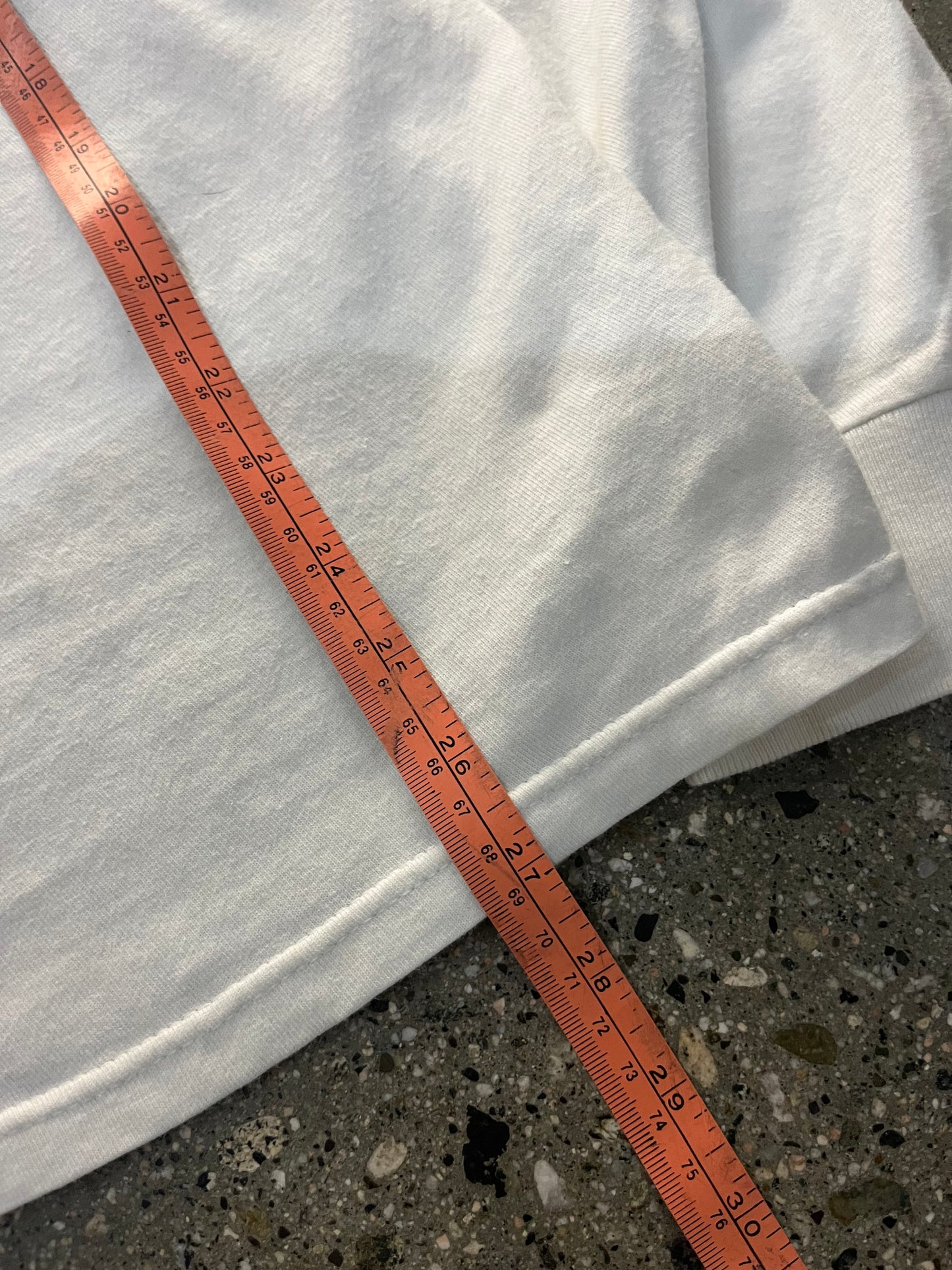 (M/L) Stussy White Script LS