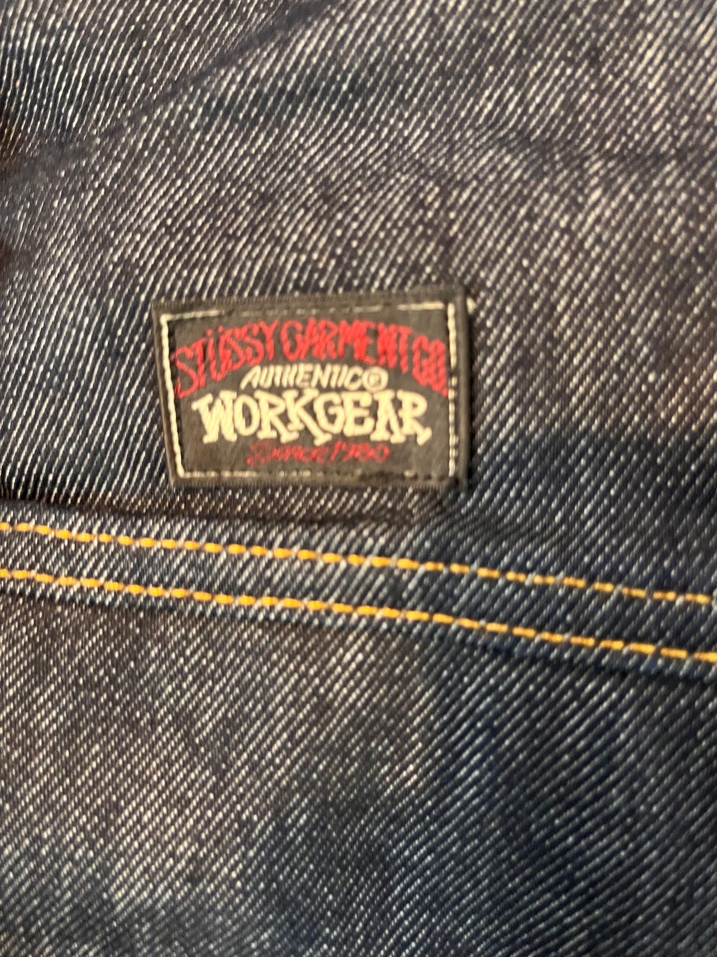 (L) Stussy Work Jacket Hooded Raw