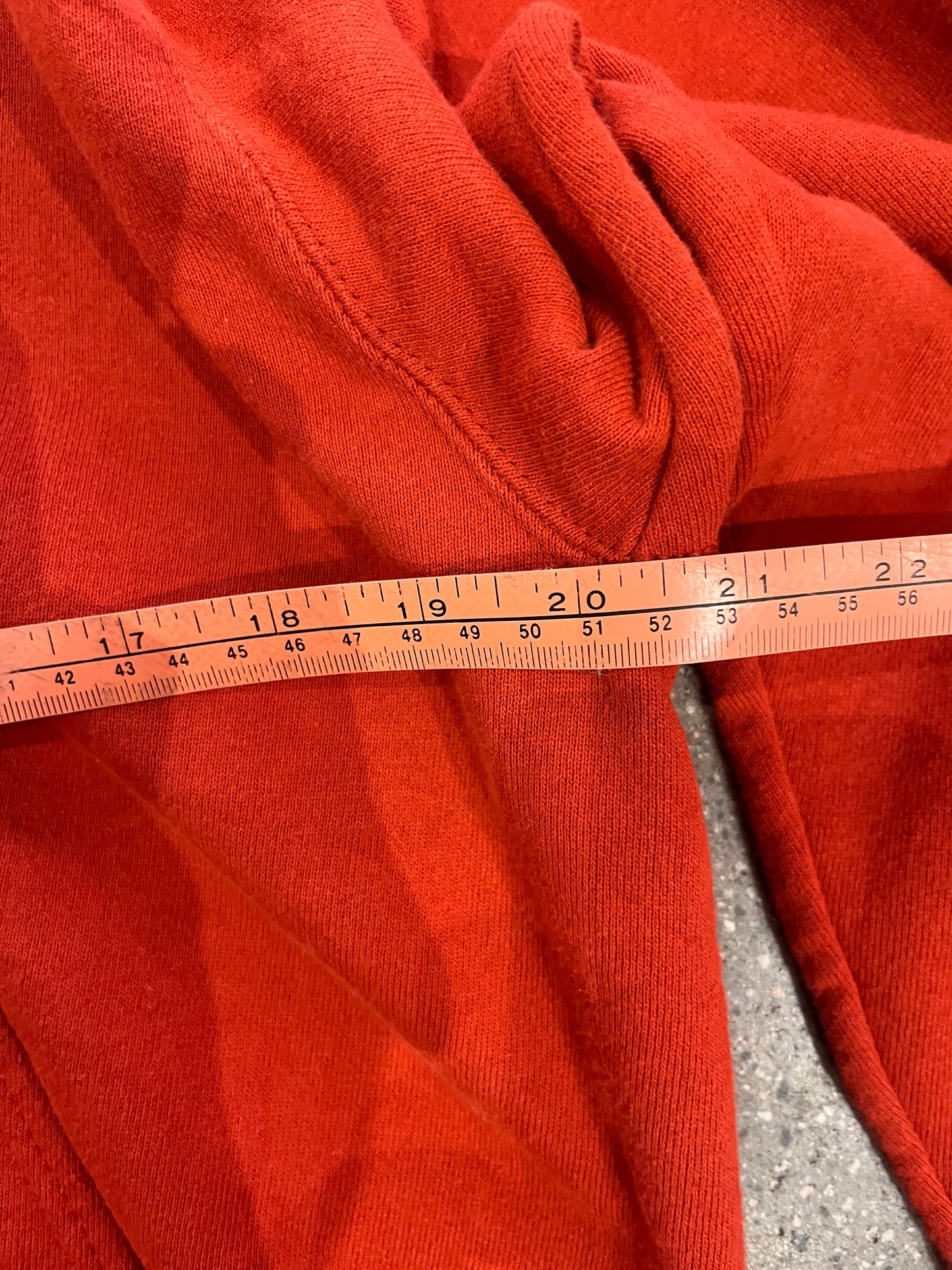 (M) 1990s Nike Swoosh Hoodie Burnt Orange