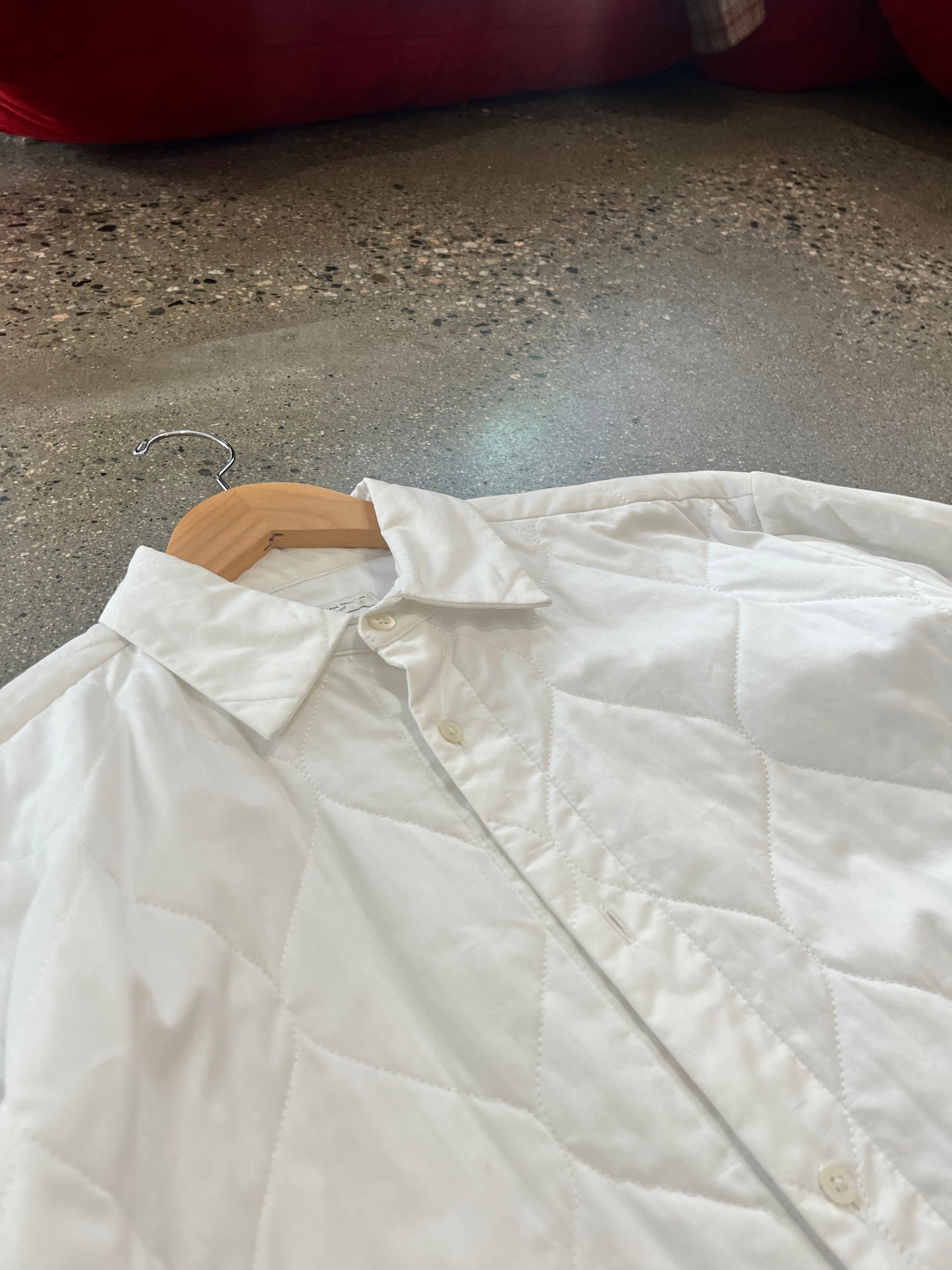 (L/XL) BNWT Van Dries Noten Quilted White Shirt