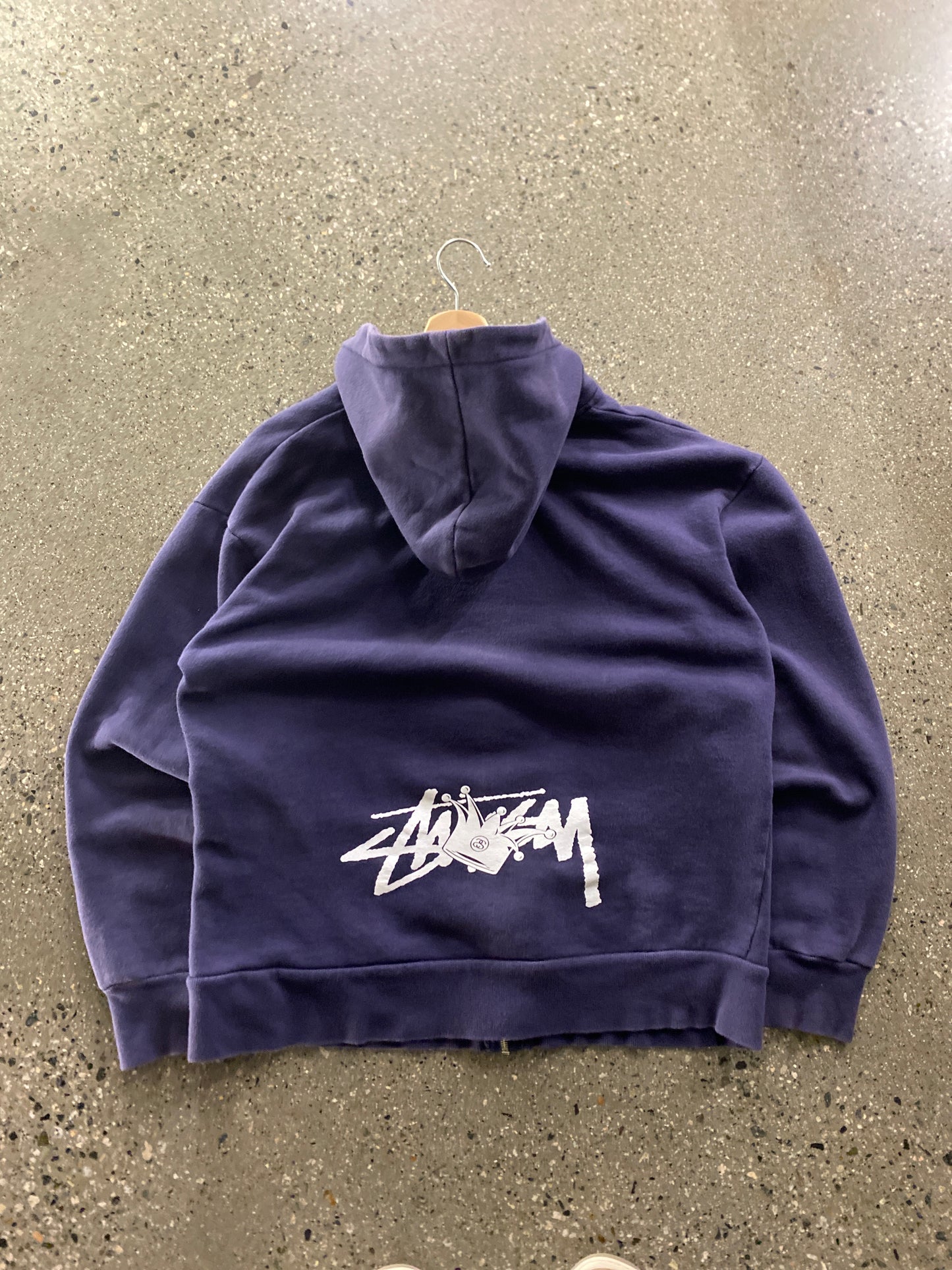 (L/XL) 2010s Stussy Zip Up Hoodie