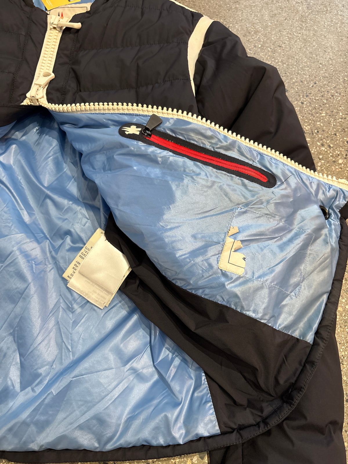 (S) Moncler Navy Down Puffer