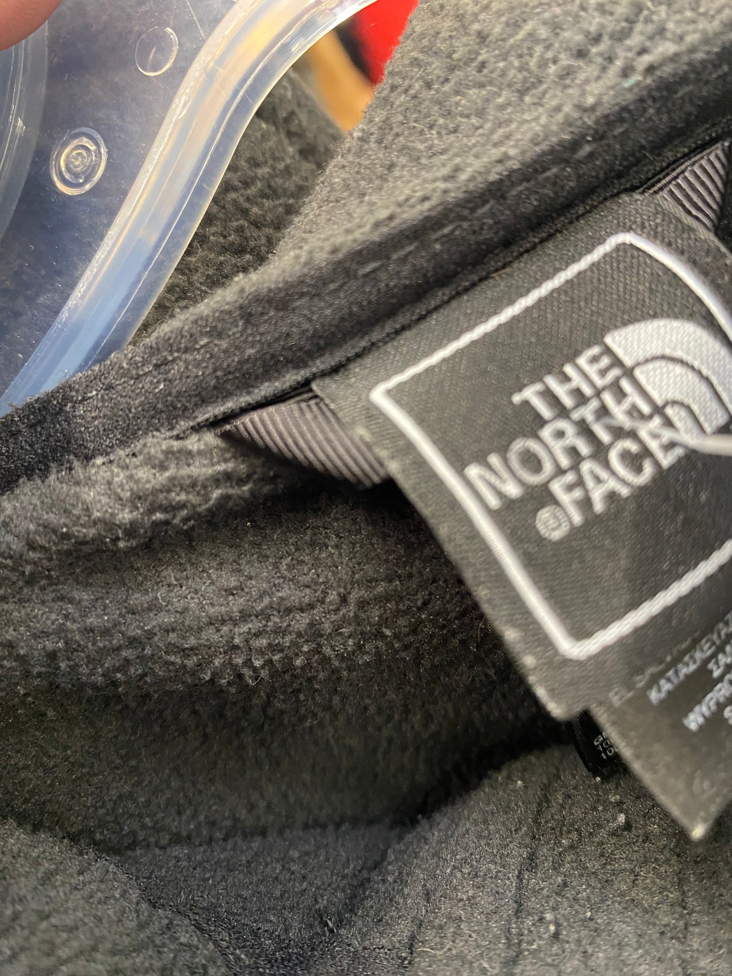 (L) TNF Black Zip Fleece