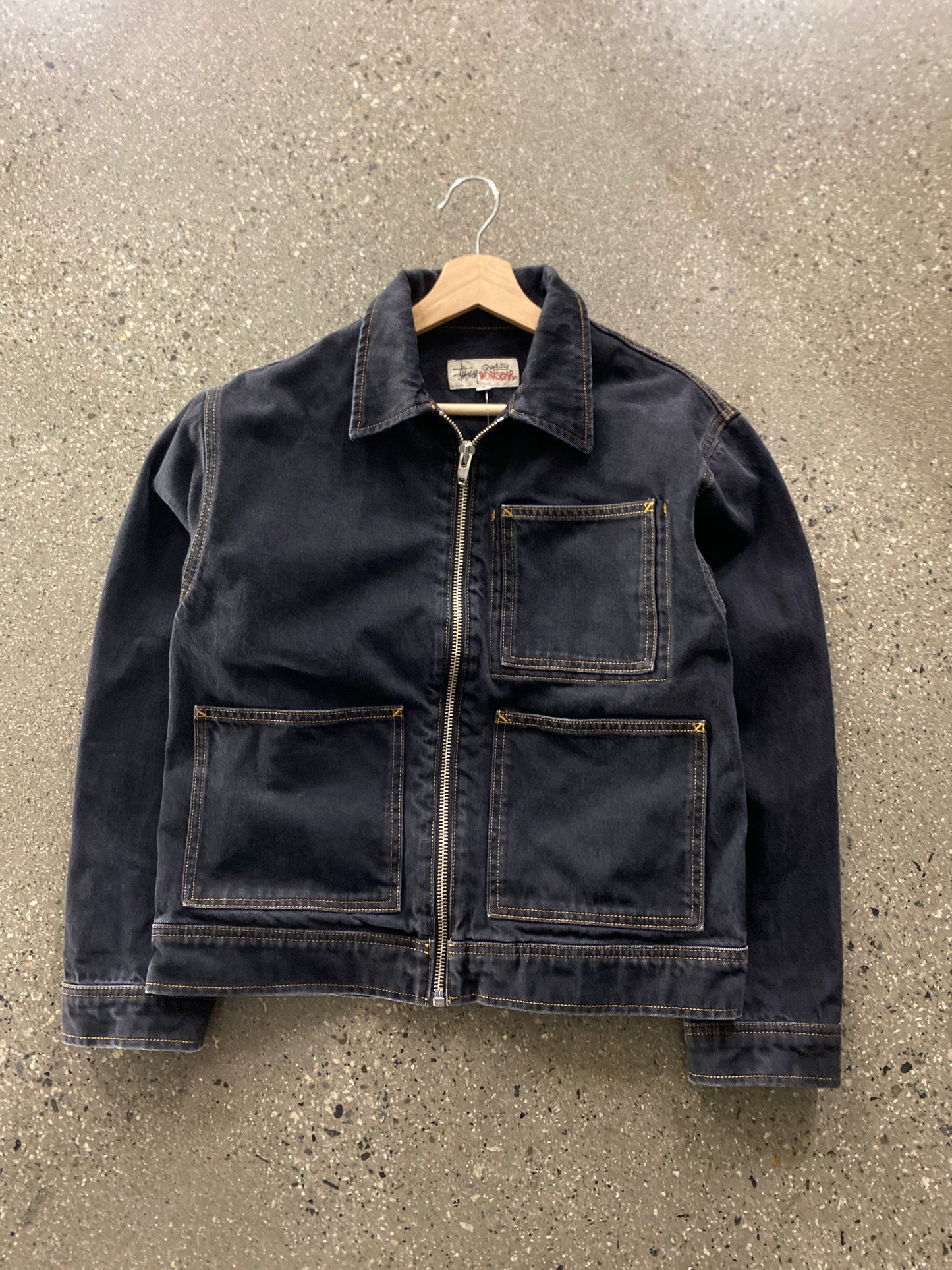 (S) Stussy Workwear Black Jacket
