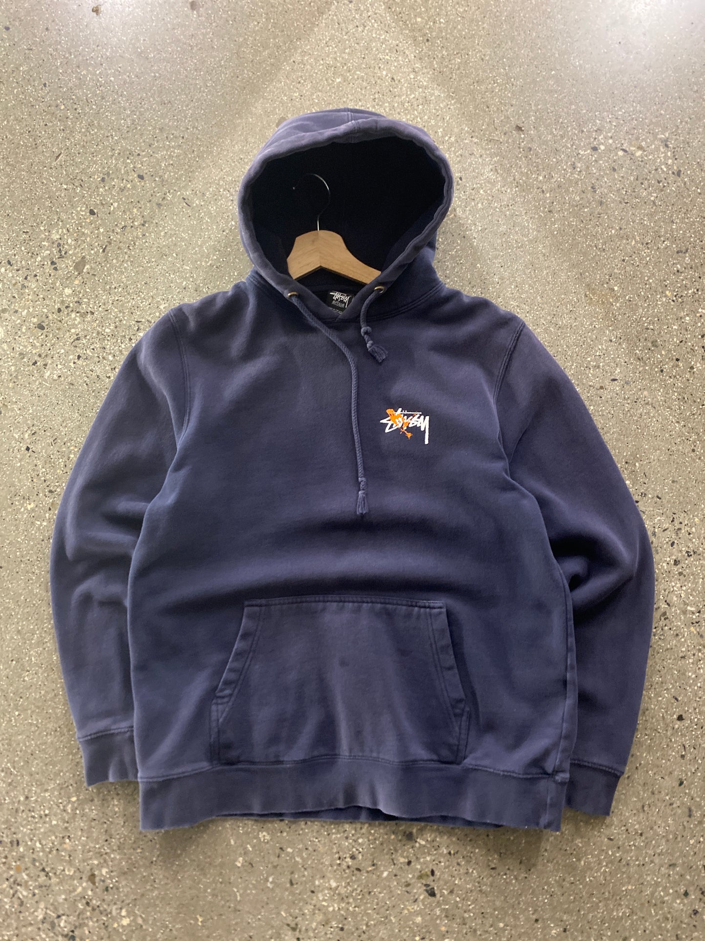 (S/M) Stussy Splatter Hoodie ( as is )