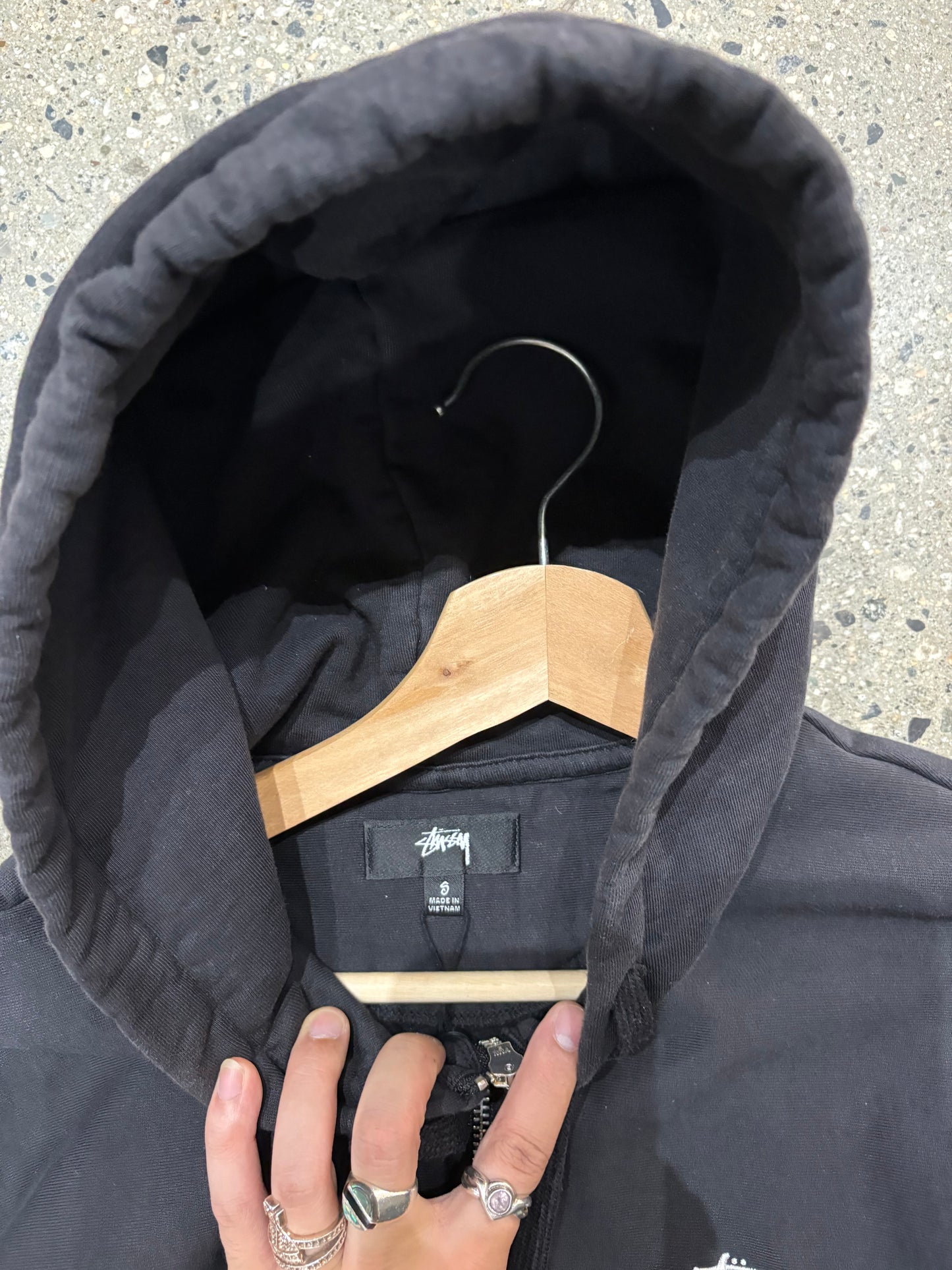 (S) Stüssy Script Zip up