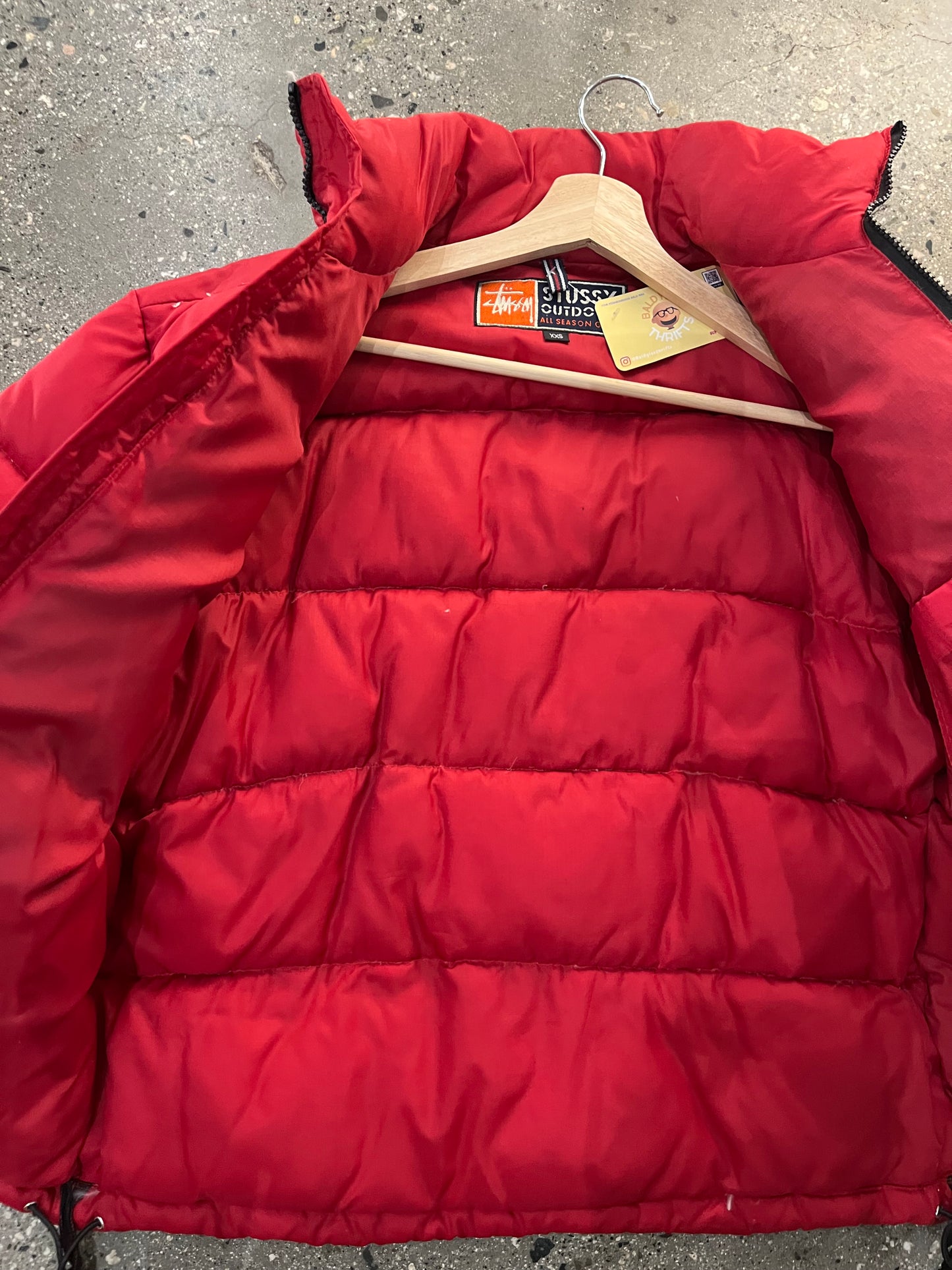 (M) 1998 Down Stussy Outdoor Puffer Red