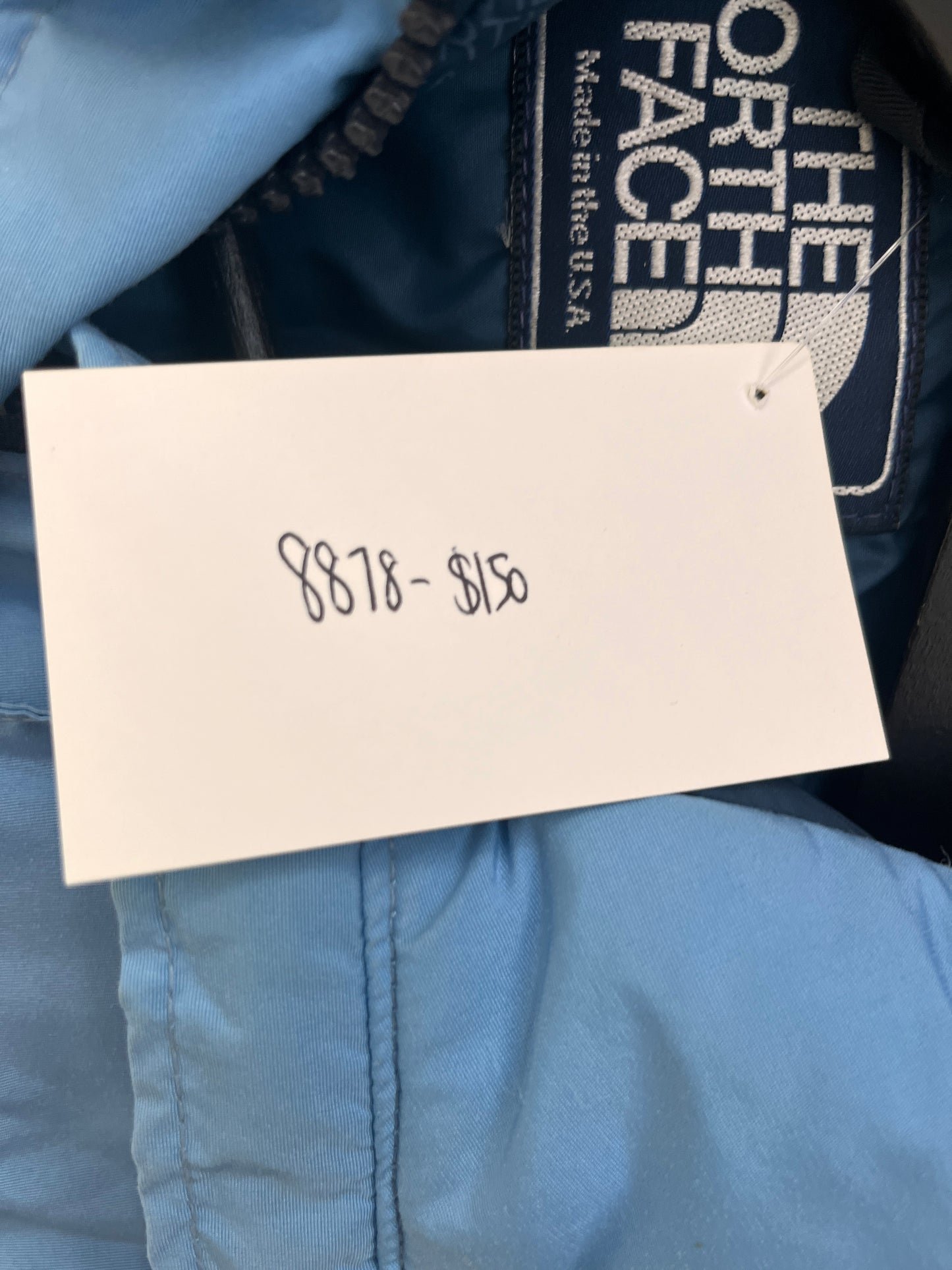 (Womens S/M) 80s/90s TNF Sky Blue Puffer