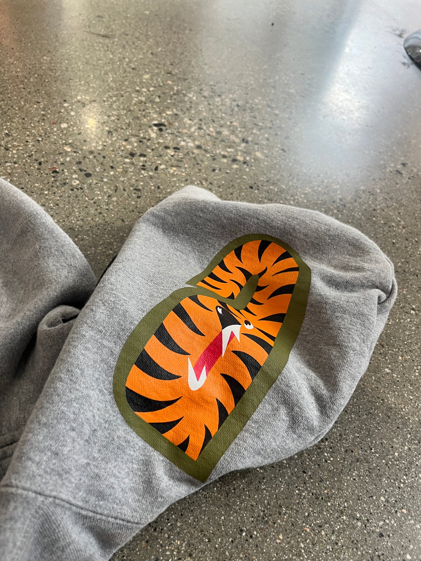 (S) Bape Grey Full Zip Hoodie