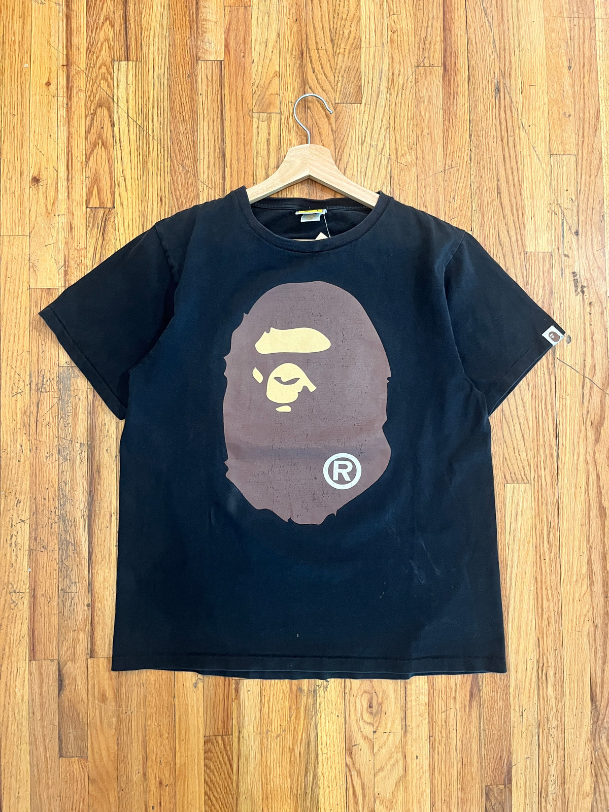 (L) Black Bape Doublesided Tee