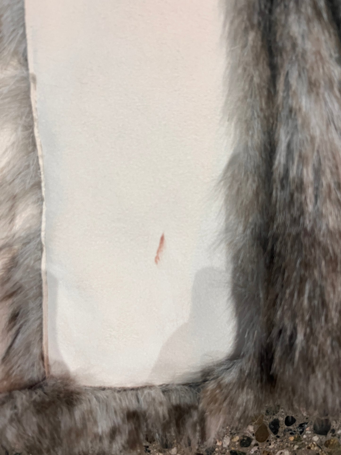 (Women’s M) Rare Bebe Fur Trench Coat