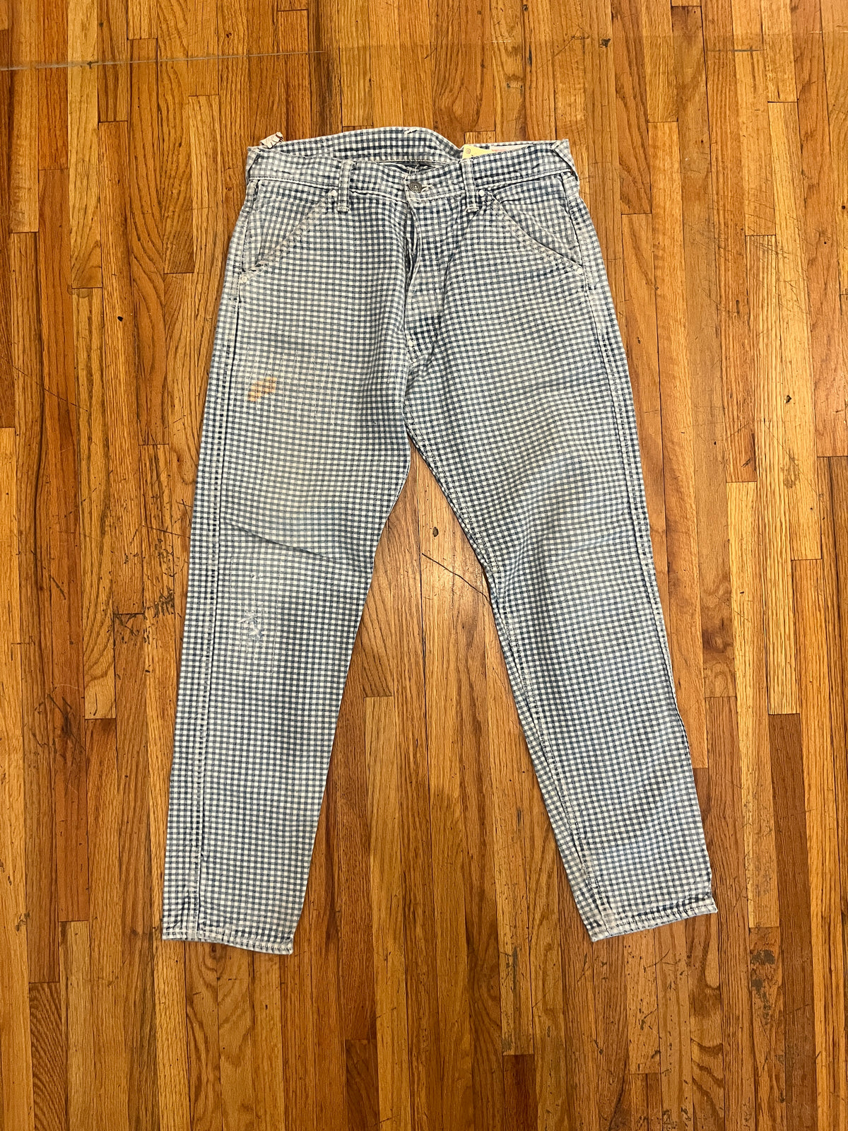 (34”) evisu Daicock Pixilated Slim Pants