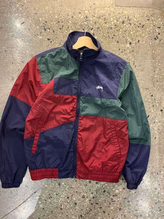 (S) uvic15 - stussy colorblock windbreaker