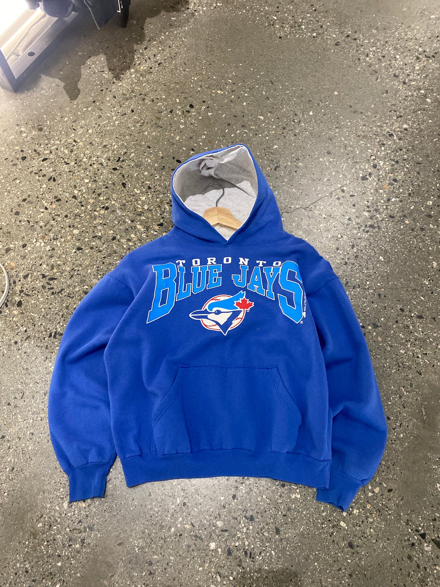 (XXS) 92's Toronto Blue Jays Graphic Blue Hoodie