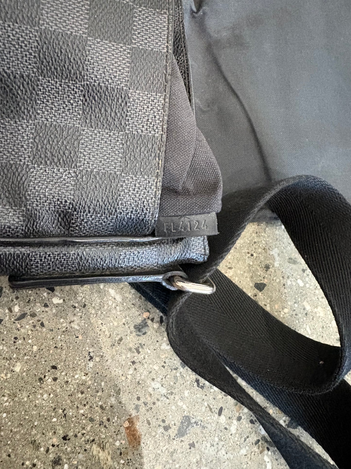LV Graphite Damier District PM Side Body Bag