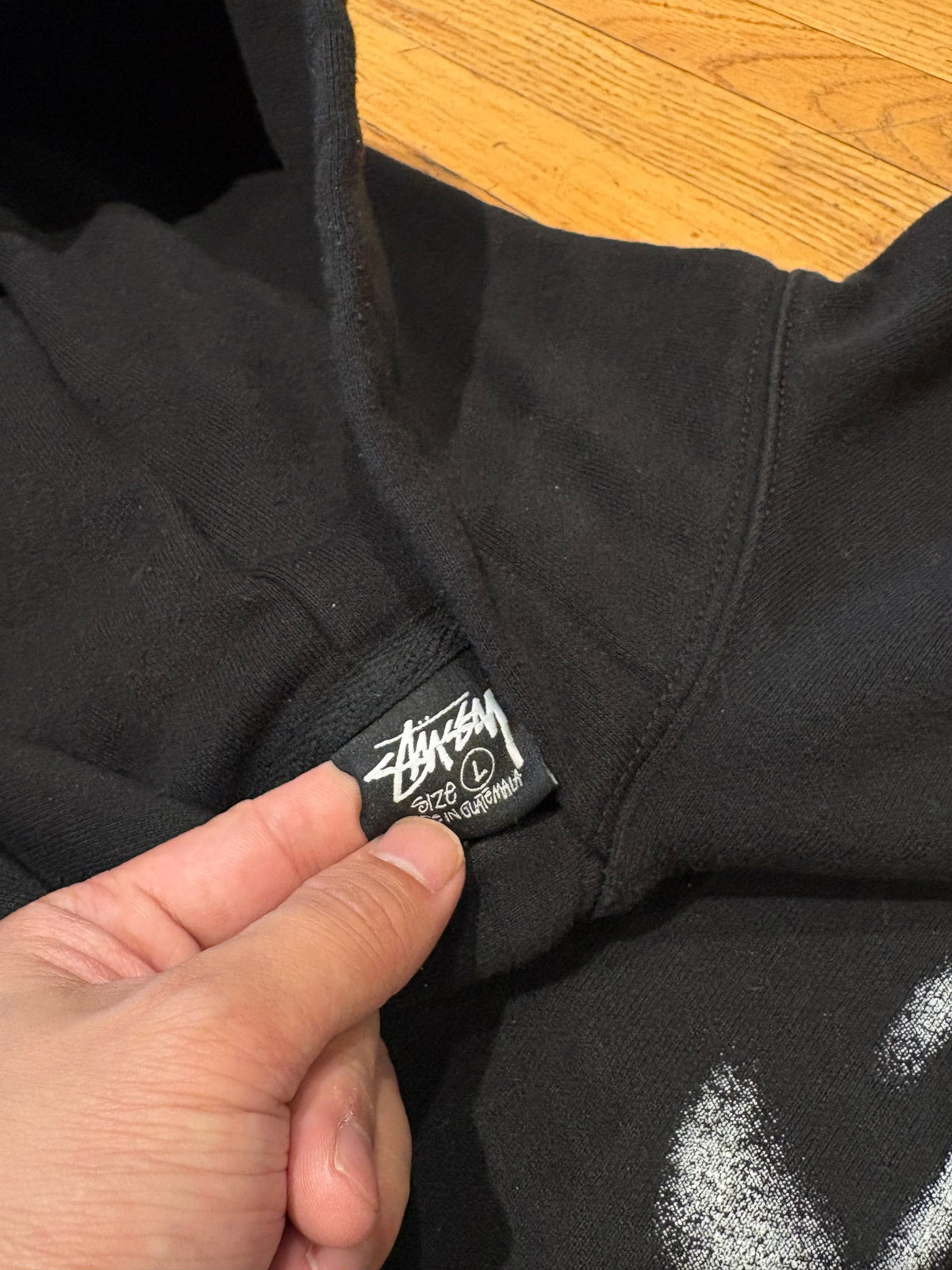 (L) Stussy Heavy Cotton Motion Blur Hoodie