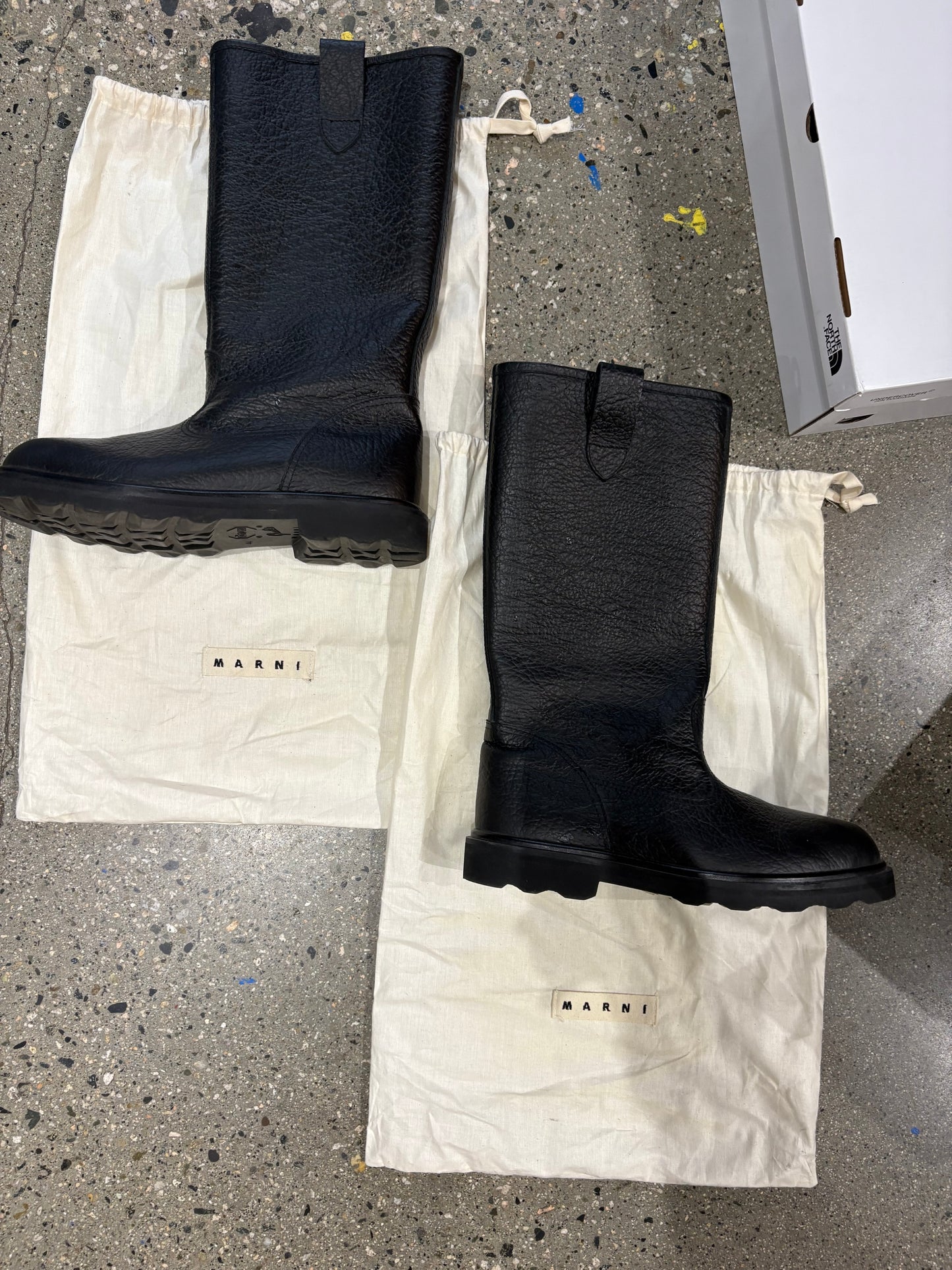 (EU44) Marni Black Leather Calf Boot *retail $1150