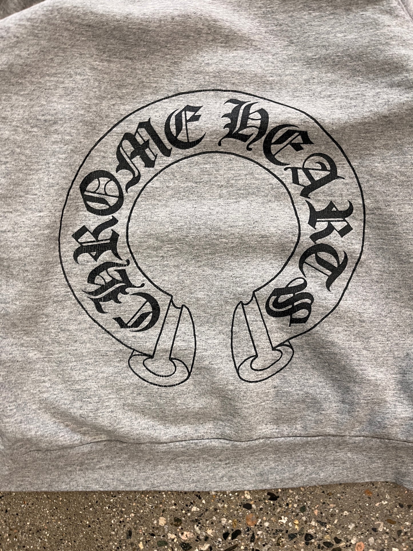 (S) Vintage Authentic Thermal Lined Chrome Hearts Hoodie