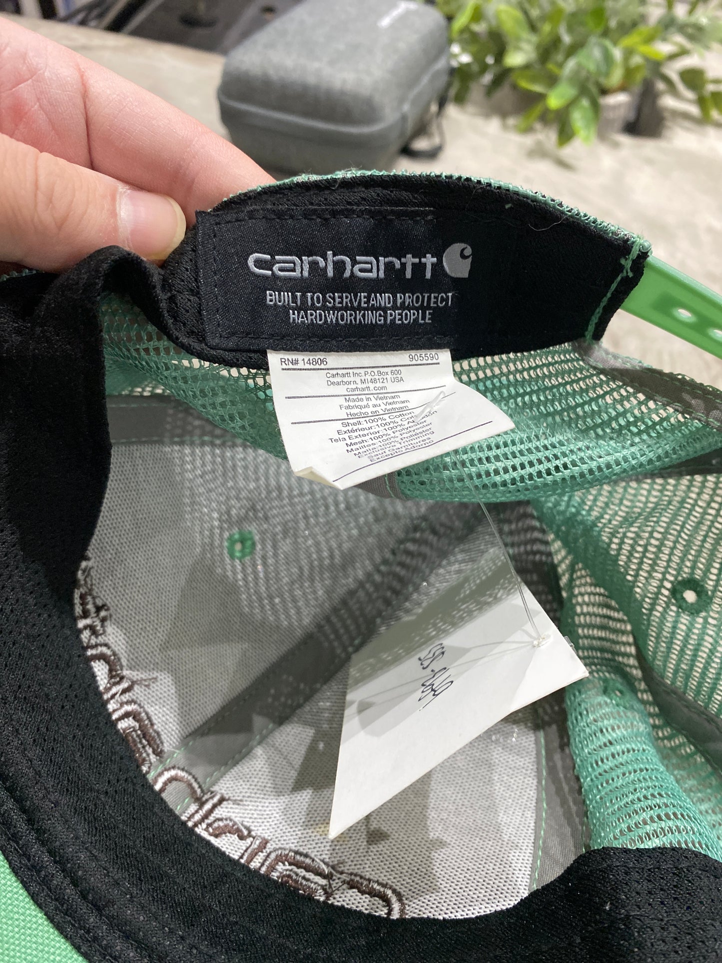 (OS) Bf93 - Carhartt Green trucker