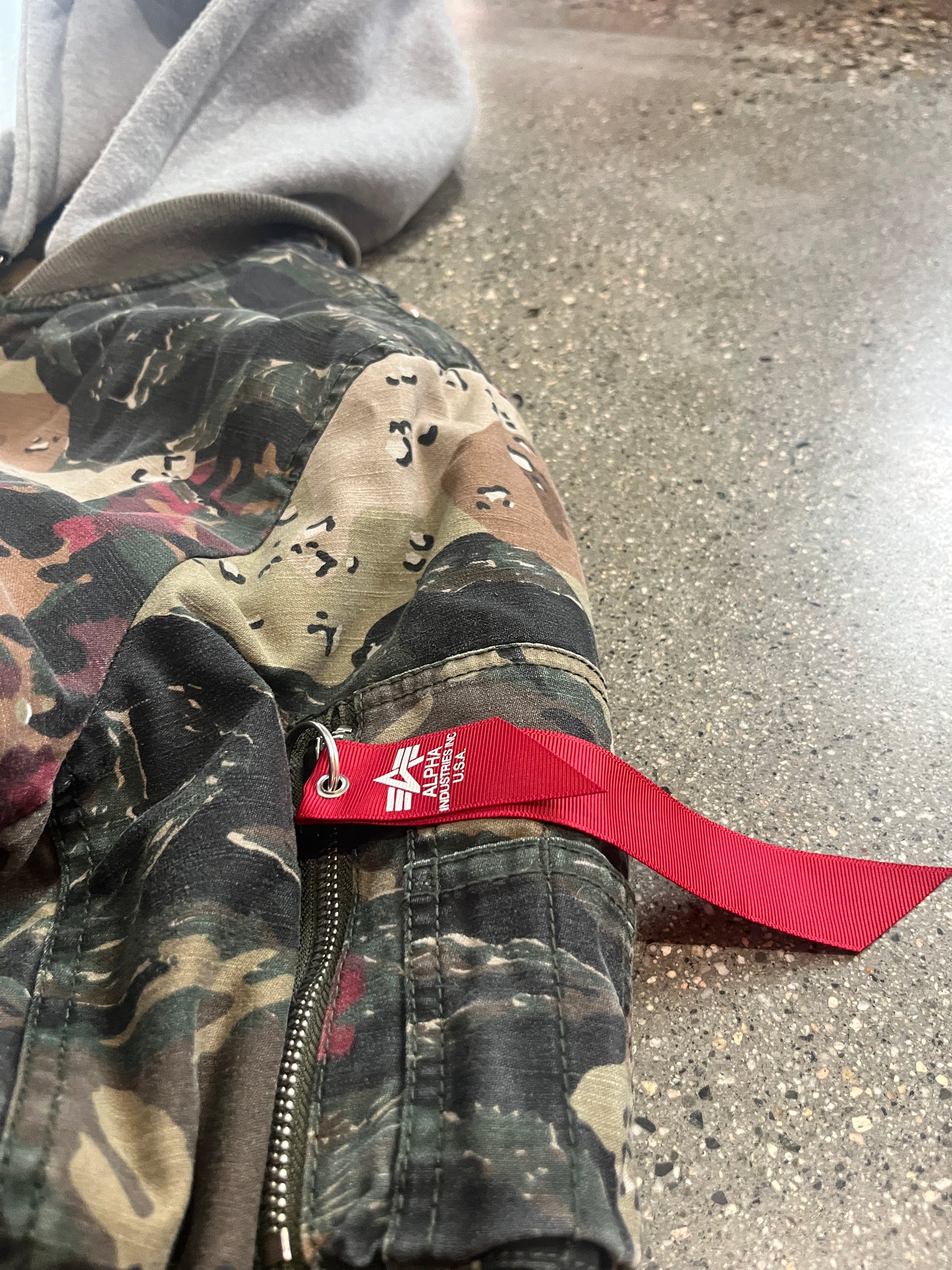 (S/M) Alpha Industries Coalition MA-1 Bomber with Detachable Hoodie