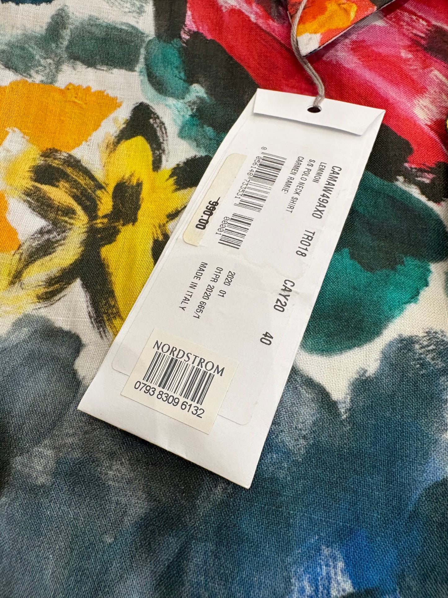 (L/XL) Marni Multicolor Button Up Brand New ( Retail $990)