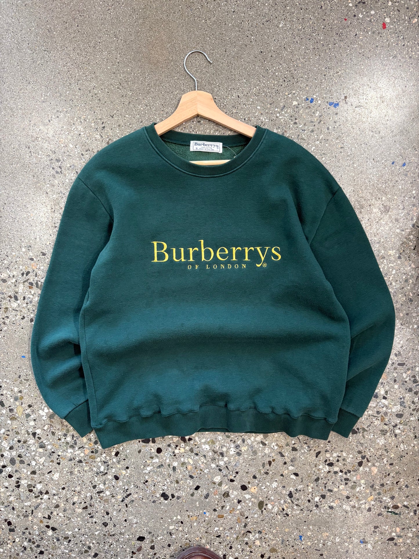 (S/M) Hunter Green Burberry crewneck