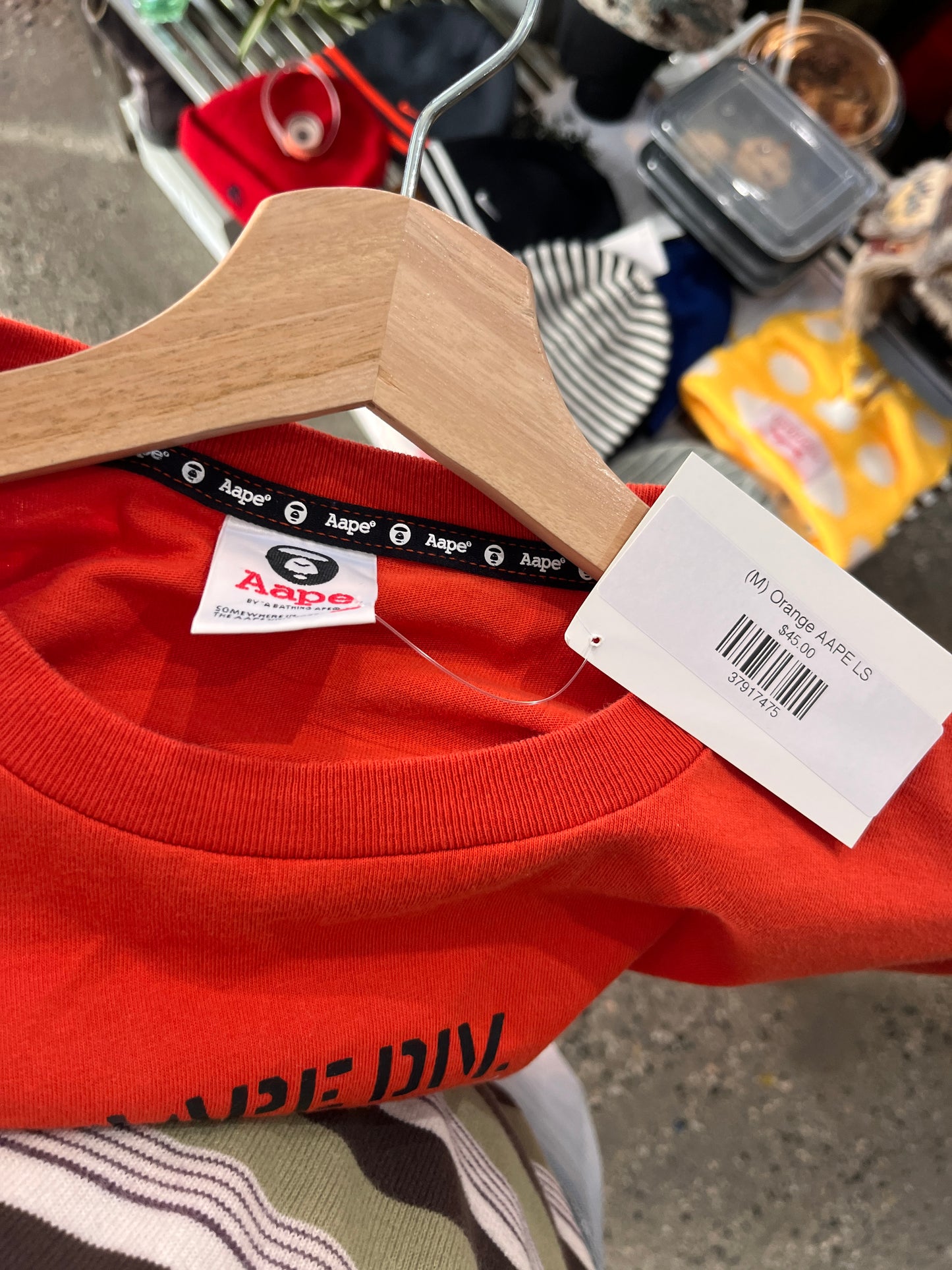 (M) Orange AAPE LS