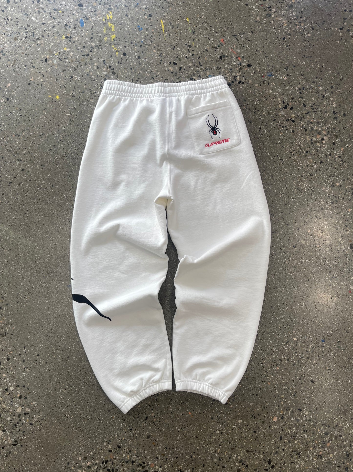 (S/M) Supreme x Spyder White Sweatpants