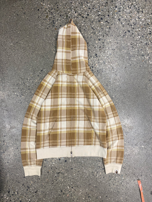 (XS) Bape Full Zip Plaid