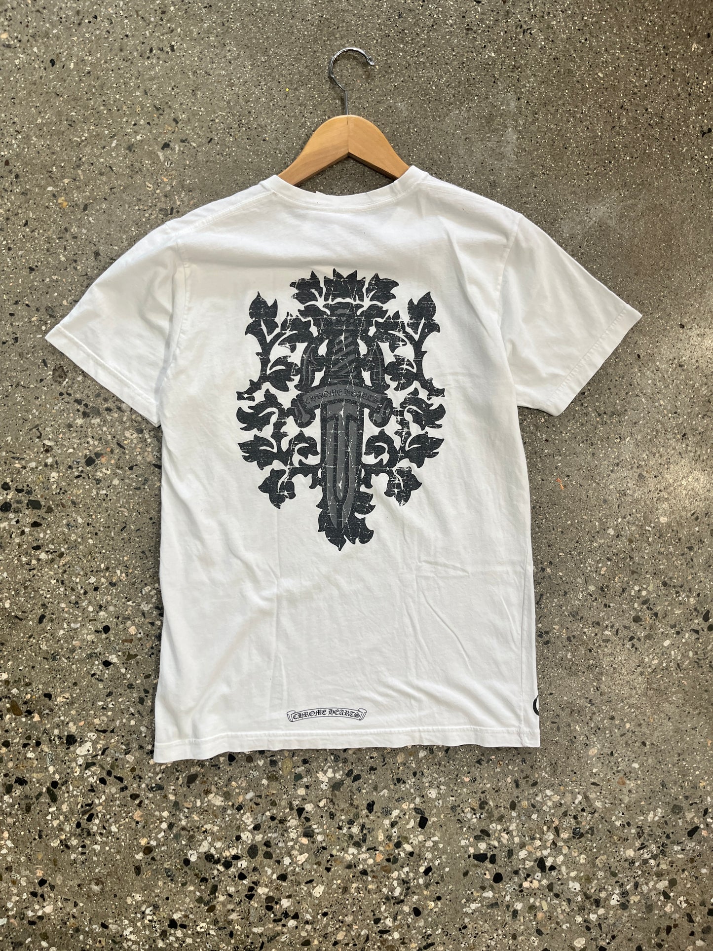 (M) Chrome Hearts White Dagger Tee