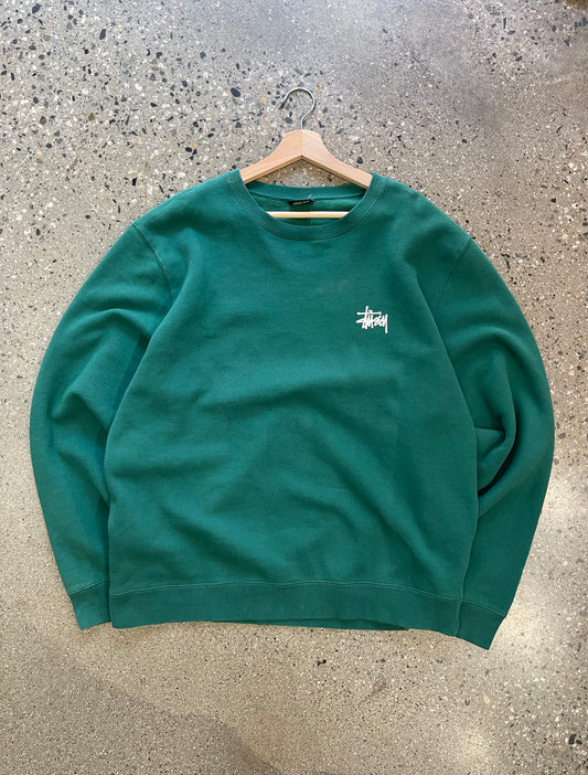 Hunter Green Stussy Script