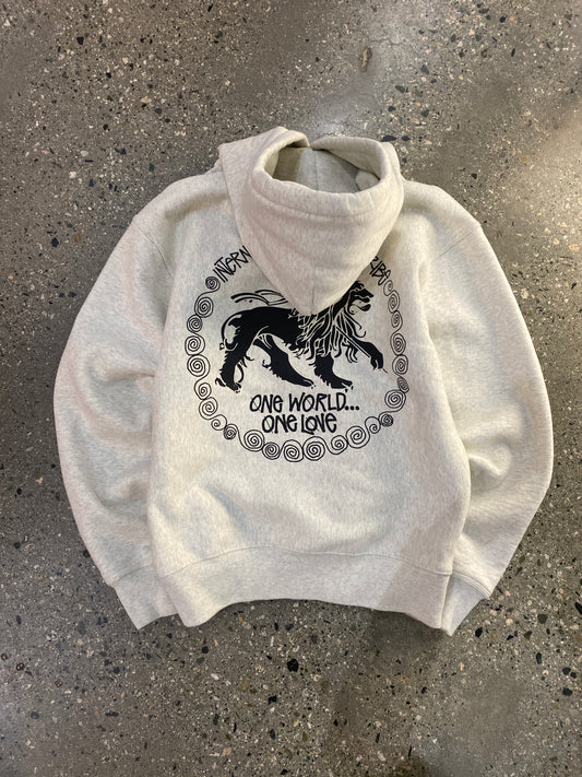 (S/M) Stussy One World One Love Thick Hoodie